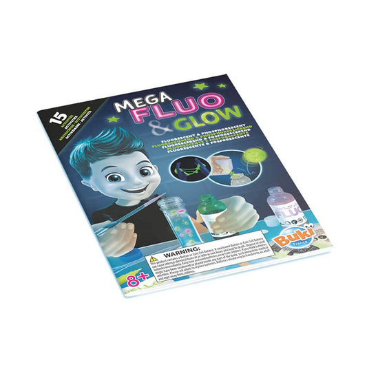 ניסויים בנוזלים זוהרים – ערכת ניסויים לילדים מבית בוקי צרפת Buki France