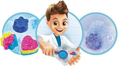 ערכת מדע לילדים, ניסויים לילדים, מיני מעבדה הכנת פצצות אמבטיה - Buki France