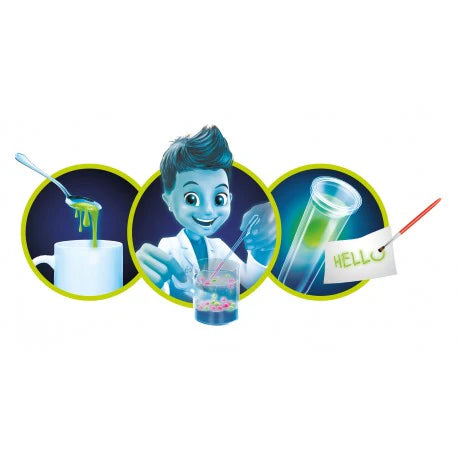 ערכת מדע לילדים, ניסויים לילדים, מיני מעבדה נוזלים זוהרים