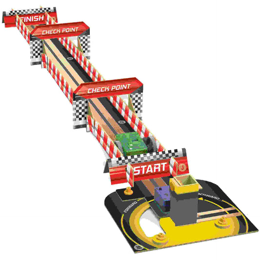 ערכת מדע לילדים, הרכבת מכונית מרוץ מנייר מונעת טכנולוגיה - 4m