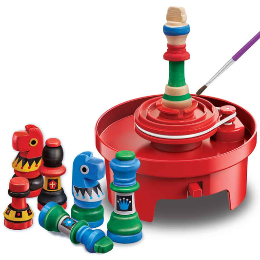 ערכת יצירה לילדים, הרכבת משחק שחמט - צביעה ויצירה של סט שחמט לילדים Kidzlabs