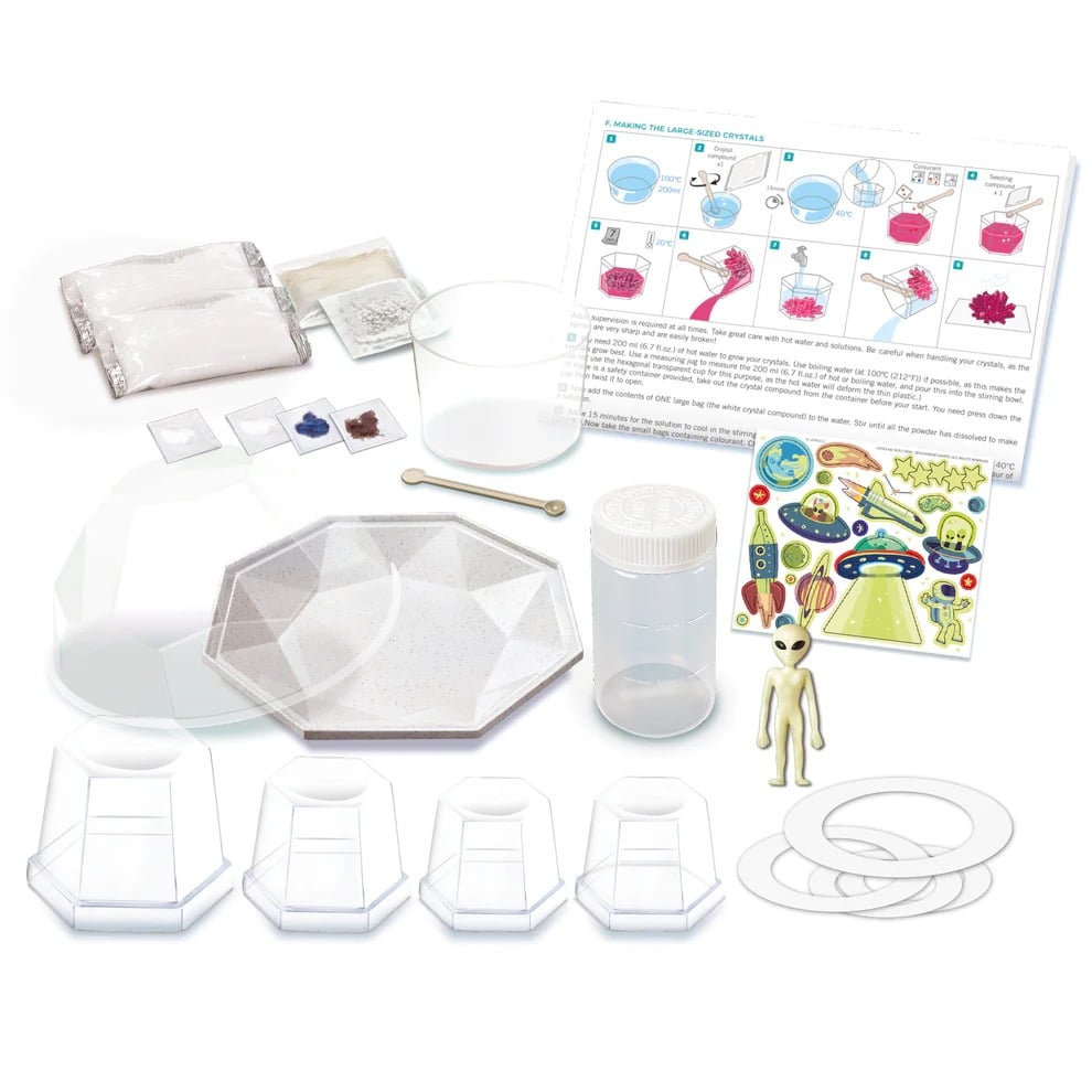 ערכת מדע לילדים, גידול גבישים, חממת קריסטל בחלל החיצון - 4m