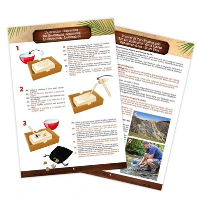 ערכת מדע לילדים, ניסויים לילדים, כריית זהב מבית בוקי צרפת Buki France