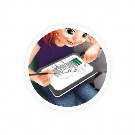 ערכת יצירה לילדים עם לוח LED ליצירת חוברת קומיקס מבית בוקי צרפת - Buki France