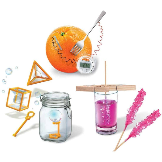 ערכת מדע לילדים, מדע במטבח - ערכת ניסויים מורחבת ומקצועית לילדים 4M