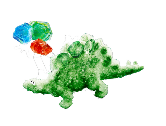 ערכת מדע לילדים, ערכת מדע יצירת גבישים - מדע בכיף - גביש דינוזאור