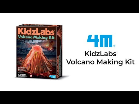 סרטון ערכת מדע לילדים - יצירת הר געש Kidzlabs