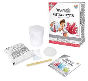 ערכת מדע לילדים, ניסויים לילדים, מיני מעבדה גידול קריסטלים - Buki France
