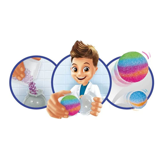 ערכת מדע לילדים, ניסויים לילדים, מיני מעבדה הכת כדורים קופצים