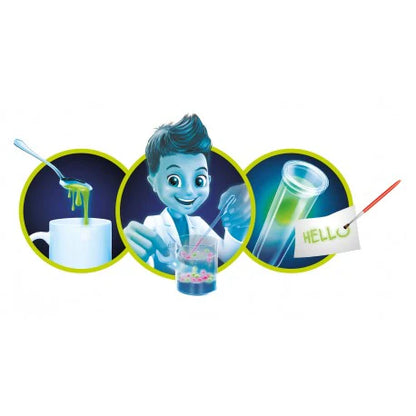 ערכת מדע לילדים, ניסויים לילדים, מיני מעבדה נוזלים זוהרים