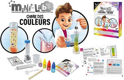 ערכת מדע לילדים, ניסויים לילדים, מיני מעבדה לניסויים בצבעים