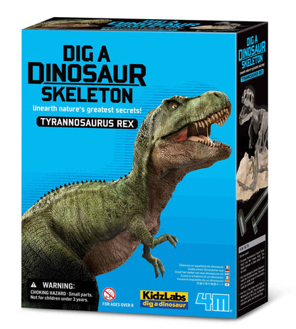 ערכת חפירה T-REX, ערכת פלאונטולוגים לילדים - 4m Kidzlabs