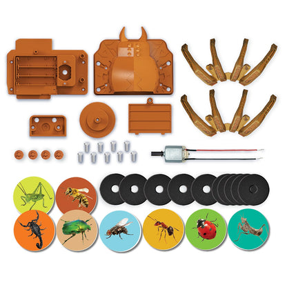 ערכת רובוטיקה לילדים, רובוט לילדים, עכביש משגר דיסקיות - 4m KidzRobotix