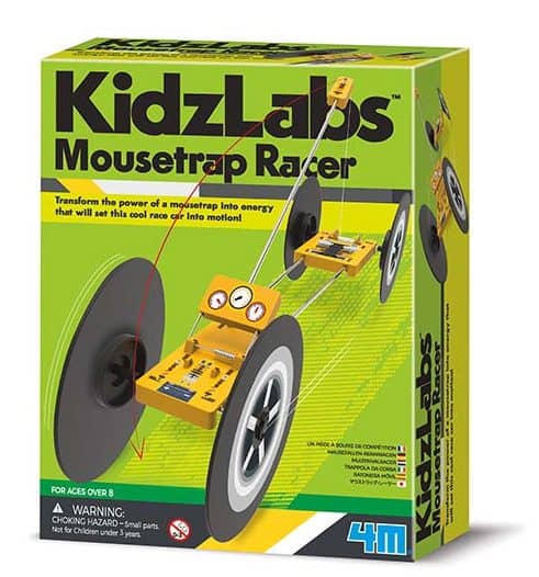 מכונית מרוץ מלכודת עכברים - מכונית שעובדת על קפיץ