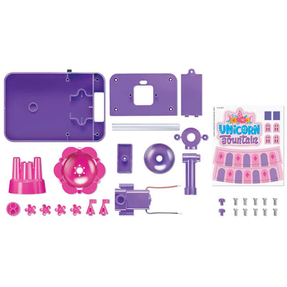 ערכת יצירה ואלקטרוניקה לילדות, הרכבת מזרקת חד קרן