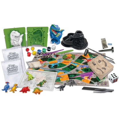 ערכת יצירה ומדע לילדים, עולם הדינוזאורים ערכה מורחבת