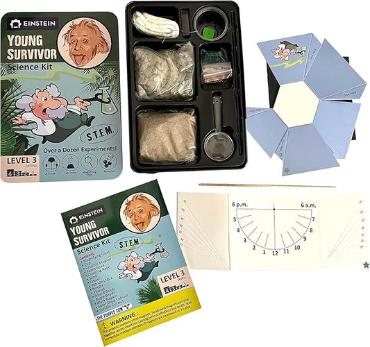 ערכת מדע לילדים, ערכת אינשטיין לילדים - מעבדת הישרדות