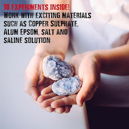 ערכת מדע לילדים, ניסויים בקריסטלים - איינשטיין, שיגעון הקריסטלים