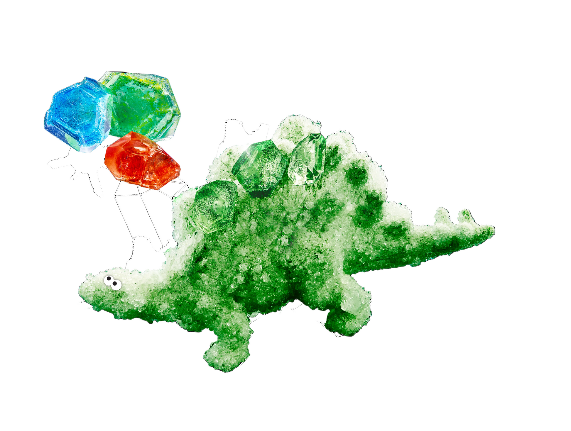 ערכת מדע לילדים, ערכת מדע יצירת גבישים - מדע בכיף - גביש דינוזאור